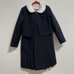 【発表会、フォーマルに】長袖ブラウス付アンサンブル スーツ4点セット