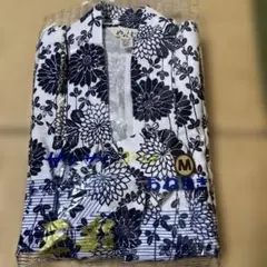 二重ガーゼ 寝巻き M 入院用 介護 パジャマ 浴衣 綿100% 未使用のサムネイル