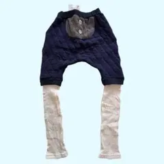 De Nachos M ネイビー キルティングパンツ