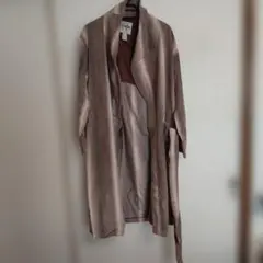 Excellent ROBE ガウン ストライプ柄 ブラウン