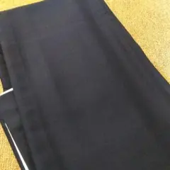 単衣着物　無地　お稽古着　着用可　新品　未使用　リメイク　材料　濃紺 絹のサムネイル