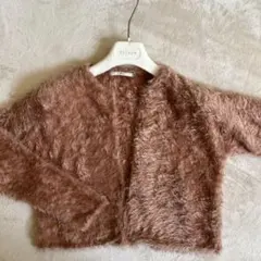 SLY スライ　フェイクファーニット　カーディガン　羽織り