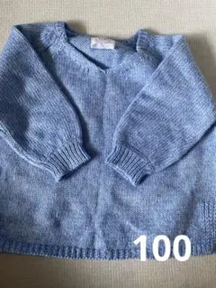 CIAOPANIC TYPY 水色 Vネック セーター 100