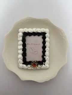 トレカケース　ホイップデコ　B8 ☆黒×白☆