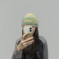 クロシェハット　クラッシャーハット　ビーニー　バケハ　バケットハット　　男女兼用