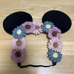 ディズニー ヘアバンド ミニー フラワー 花冠