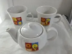 【ミスド】トゥイーティー ティーポット＆マグカップセット