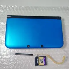 【極美品】3dsLL本体 ブルーブラック タッチペン SDカード付き
