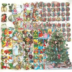 ドイツ　クロモス　柄違い　10シート　コラージュ　デコパージュ素材　クリスマス