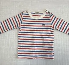 DOUBLE.B ストライプTシャツ80