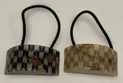 和柄　ヘアゴム　2個セット