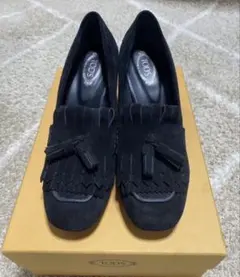 【美品】TOD'Sモカシンパンプス ローファー スエードのサムネイル