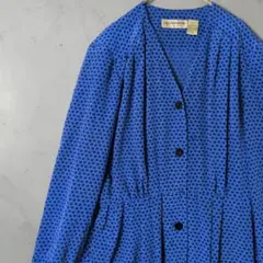 【90s】 Liz Claiborne 総柄 ロングワンピース レトロ