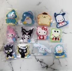 サンリオキャラクターズ ぬいピン アップリケバッジ 6種 はぴだんぶい