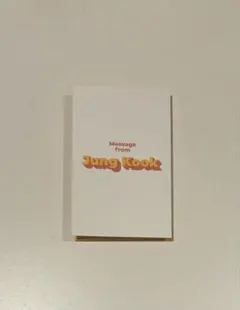 BTS JUNGKOOK Messageカード Butter