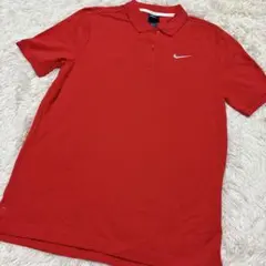 NIKE ナイキ ポロシャツ レッド Mサイズのサムネイル