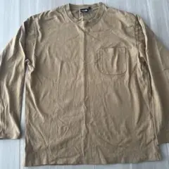 THE NORTH FACE ベージュ 長袖シャツ　シンプル無地