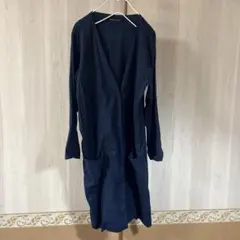 theory セオリー リネン混 ノーカラー ロングジャケット 0 - メルカリ