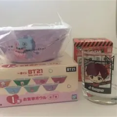 Tiny TAN ファミマ 一番くじ グラス BT21 お皿 J-HOPEセット
