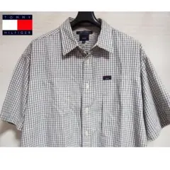 90,sTOMMY JEANSトミーヒルフィガージーンズBIGチェックシャツ
