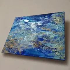 149 抽象画 アクリル画 アート 原画 キャンバスボード F3 大自然の舞い 