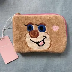 激レア完売品　新品タグ付き♡ リボンチャーム ドアップテディ ポーチ フェイラー 未使用品 フェイラー ドアップテディ テディポーチ マチ付き リボン