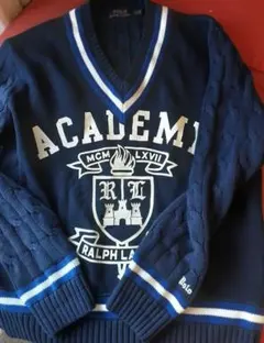 Polo Ralph Lauren ネイビー Vネック セーター
