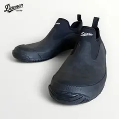 美品✨ダナー 防水 スリッポン ブラックシューズ 雨靴 アウトドア 通勤通学に
