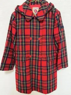 MIKI HOUSE レッドチェックコート レトロ 130サイズ