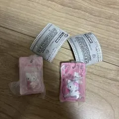 ハローキティ ストラップ付きカプセルトイ 2個セット
