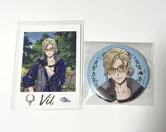 ツイステ展 ヴィル 缶バッジ ランダムカードコレクション 2点セット