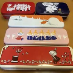 ムーミンデザイン空き缶5個セット