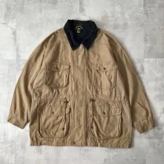 USA古着　Arizona Jean Co.　ダックジャケット　襟コーデュロイ