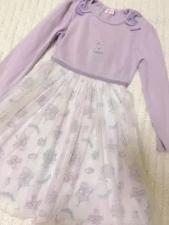 メゾピアノ　ユニコーン　長袖 ワンピース