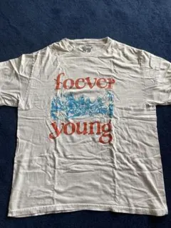 forever young プリント Tシャツ