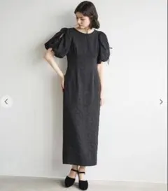 COCODEAL バックシャンチェックワンピース チャコール - メルカリ