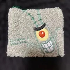 スポンジボブ もこもこスクエアポーチ キャラクターグッズ