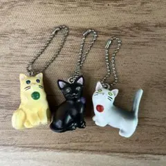 猫ガチャ3個セット キーチェーン付き