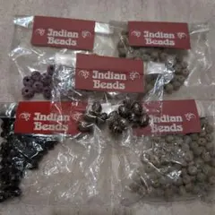 Indian Beads ５パックセット：ハンドメイド素材に最適！