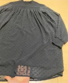 ZARA ドット　シースルー　チュニック　ワンピース