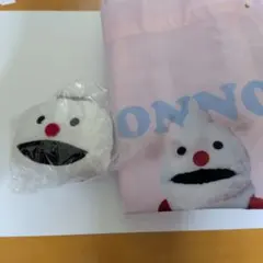 ノンノン　フェイスぬいぐるみ　トートバッグ