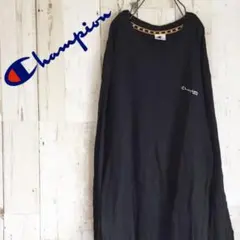古着 Champion USA ワンポイント刺繍ロゴカットソー 90’s