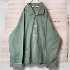 ユーロヴィンテージ　パジャマシャツ　スリーピングシャツ　80‘s 長袖　古着