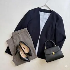 きれいめオフィスカジュアルコーデ3点セット★通勤 ブラウス パンツコーデ 着回し