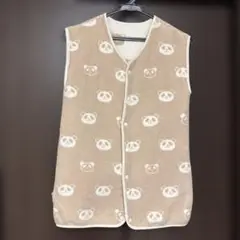 hugmamu パンダ柄 スリーパー ベージュ