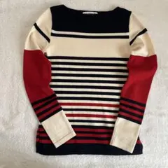 イネス UNIQLO 長袖 ボーダー ニット レディースS キッズにもおすすめ