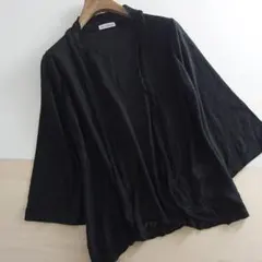 春物　●a.v.v standard●　半端袖オープンニットカーディガン　M　♪