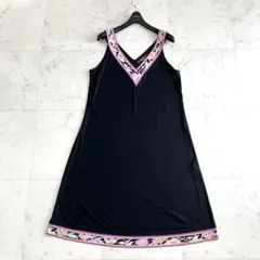 76 レオナール カンカン黒の長袖ワンピース - メルカリ