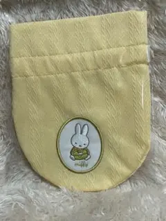 巾着袋 ミッフィースプリングニットシリーズ 巾着　黄色