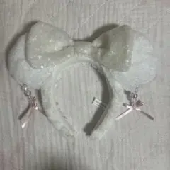 ディズニー カチューシャ ミニー イヤリング